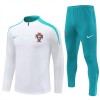 Portugal Trenings Collegegenser 2024-25 Kvart-Zip Hvit - Herre